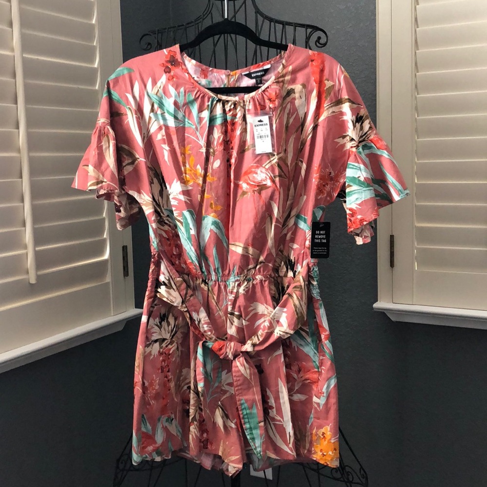 Tropical shorts Romper by Express